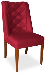 Cadeira de Jantar Micheli Suede Vermelho