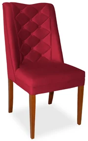 Cadeira de Jantar Micheli Suede Vermelho