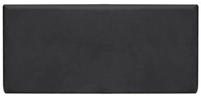 Cabeceira Painel Clean para Cama Box Casal 140 cm Suede M11- D'Rossi - Preto