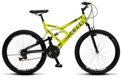 Bicicleta GPS Aro 26 Aço 21 Marchas Dupla Suspensão Freio V-Brake Amar