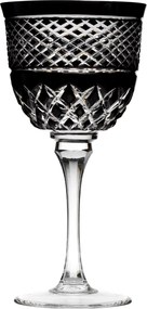 Taça de Cristal Mozart Basic Lapidado P/ Água 520ml Preto - 78