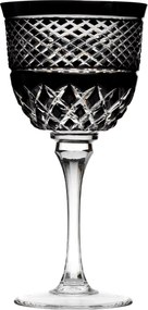 Taça de Cristal Lapidado P/ Água 25 - Preto - 78  Preto - 78