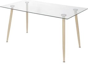 Mesa de Jantar Moderninha em Aco cor Mel 120cm - 51846 Sun House