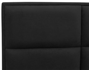 Cabeceira Painel Cama Box Casal 140cm Nina Suede Preto - Sheep Estofados - Preto