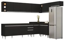 Armário de Cozinha Modulado de Canto 8 Peças CP25 Balcão sem Tampo Pre