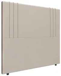 Cabeceira Cama Box Solteiro 90cm Estofada Rama Sintético Bege Z04 - Mp