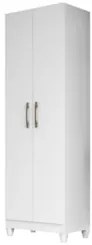Armário Multiuso Lavanderia 55cm 2 Portas Staxx Branco Z17 - Mpozena