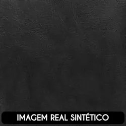 Poltrona Decorativa para Sala Industrial Kit 2 Kira Z08 Sintético Pret