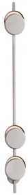 Arandela Eclipse Linear Assimetrico 07X14X120Cm Discos Metal Aluminio... (PRETO, 110V)