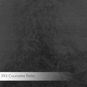 Kit 2 Cadeiras de Jantar Decorativa Base Aço Preto Luigi PU Preto G17 - Gran Belo