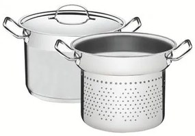 Jogo Cozi-Pasta Tramontina Aço Inox Professional 2 Peças 24 cm