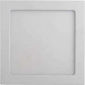 Plafon Led De Embutir Branco 12W 17X17cm Panel - LED BRANCO FRIO (6000K)