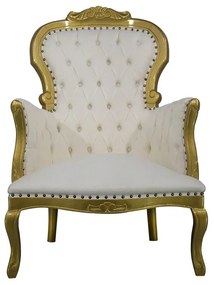 Poltrona Cibele com Tachas - Wood Prime 15694