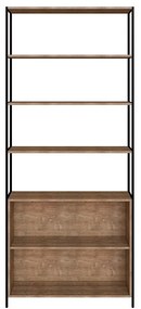 Estante Multifuncional Com 6 Prateleiras - Vermont Dark