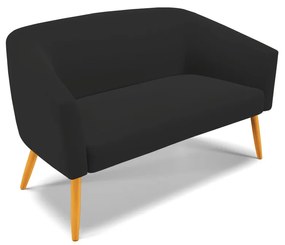 Namoradeira e 2 Poltronas Giratória MA30 Stella Veludo D03 - D'Rossi - Preto