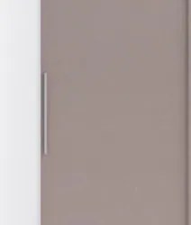 Guarda Roupa Solteiro 134cm Espelho Taiga Branco/Cinnamon L01 - Mpozen