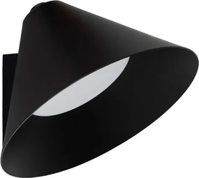Arandela Led Aluminio 5W 375Lm 3000K Hat - PRETO