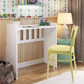 Berço Infantil Mini Cama Multifuncional Escrivaninha Branco