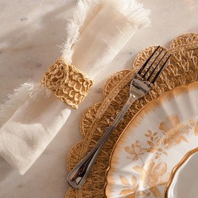 Guardanapo Linho Aisha 45cm x 45cm - Creme  Creme