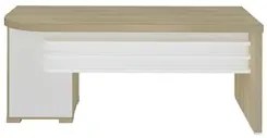 Conjunto Escritório 3 Peças Mesa Lado Direito Corp A06 Carvalho/Branco
