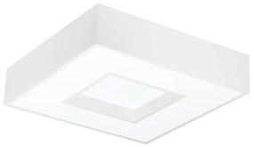 Plafon De Sobrepor Quadrado Cherry 8L E27 62X62X12Cm | Usina 4540/62 (FN-F - Fendi Fosco)