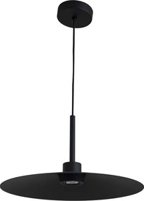 Pendente Led Alumínio 7w 2700k Ø40cm Plié - PRETO