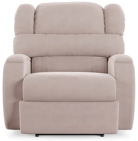 Poltrona do Papai Sala de Cinema Reclinável Kylie Power Touch Massagem USB Veludo Rosê G23