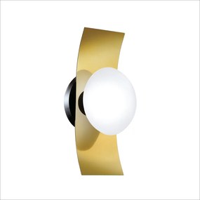 Arandela Rebatedora Vidro Disco 15X14X28Cm 1 X G9 Metal E Vidro |Old A... (CROMADO)