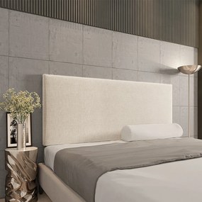 Cabeceira Painel Clean Para Cama Box Casal 140 cm Linho M11 - D'Rossi - A27 Areia