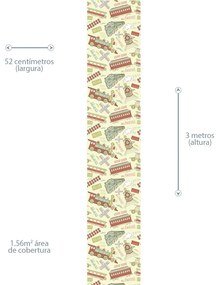 Papel de Parede infantil trem