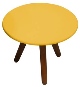 Mesa de Centro para Sala Laura Amarelo Semi Brilho - Decorar Estofados