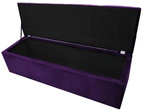 Calçadeira Munique 195 cm King Size Suede Roxo - ADJ Decor