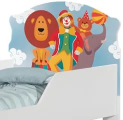 Mini Cama Infantil 148x68cm Com Proteção Lateral Circo K06 - Mpozenato