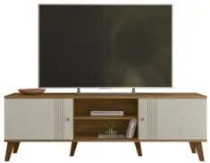 Rack Bancada Para TV 65 Pol 160cm Sia Nature/Off Z49 - Mpozenato
