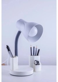 Luminária de Mesa Spiralle Branco Porta Lápis E27 Bivolt
