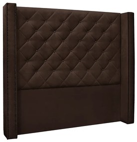 Cabeceira Cama Box Solteiro 90cm Vicenza Suede Café - Sheep Estofados - Marrom