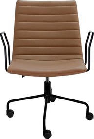 Cadeira de Escritório Delta - Preto e Caramelo