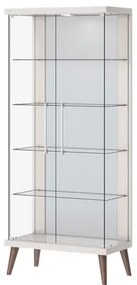 Cristaleira Opus Off White Portas de Vidro 179cm - 79095 Sun House