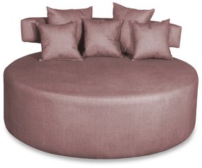 Sofá Chaise Eva Redondo 02 Lugares Suede Crepe