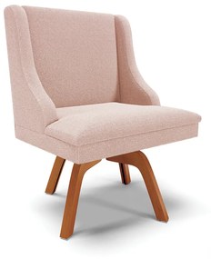 Cadeira Sala de Jantar Giratória MM35 Liz Bouclê D03 - D'Rossi - Rose