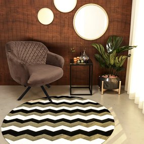 Kit 2 Poltronas Decorativas Kitana Pés Preto Giratório Veludo Marrom G15 - Gran Belo