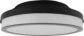 Plafon Led Sobrepor 16w &amp;amp;#xD8;36cm Santorini - PRETO