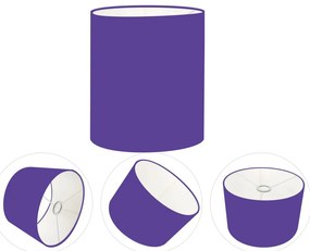 Cúpula Abajur Cilíndrica Cp-8001 Ø13x15cm Roxo