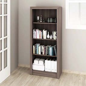 Armário Estante Alto para Escritório Home Office ME4137 MDP Carvalho G69 - Gran Belo