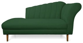 Divã Recife Veludo 165 cm Pés Chanfrado Castanho - D'Rossi - Verde