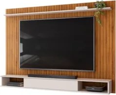 Painel TV 70 Pol 193cm Bancada Suspensa Ian D04 Freijó/Off - Mpozenato