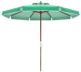 Ombrellone Ilhabela - Cobertura Bagum Verde - Haste em Madeira 300cm - 68875 Sun House