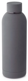Squeeze Emborrachado Aço Inox 550ml - Cinza
