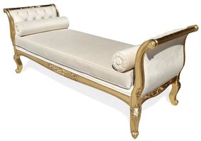 Recamier Luís XV Detalhe Capitonê Design de Luxo Peça Artesanal