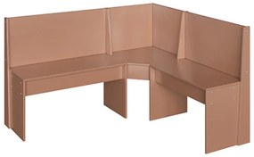 Banco Canto Alemão 2x1 Lugares Multiuso Em Mdp - Ceramic